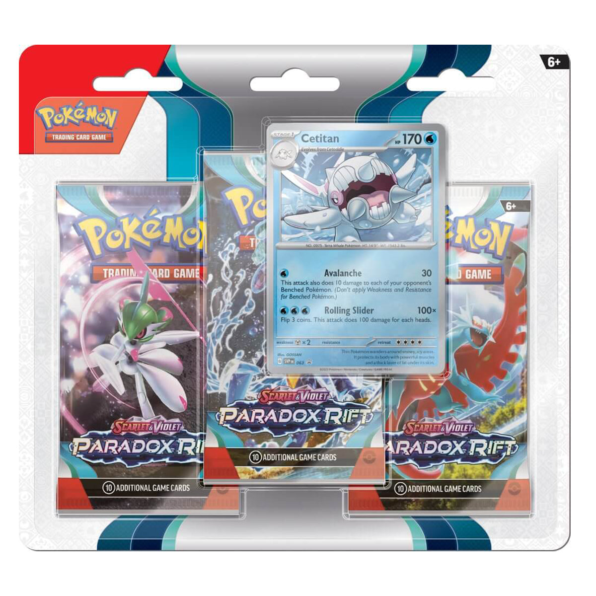 Scarlet & Violet Paradox Rift Three Booster Blisters (Pair) POKEMON TCG