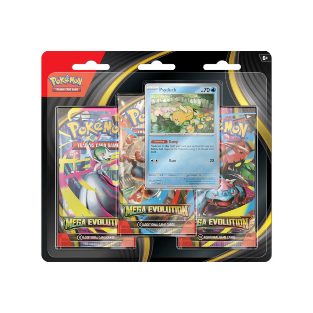 Pokemon - Mega Evolution - Base Set - 3 Pack Blister - Psyduck (Pre Order)