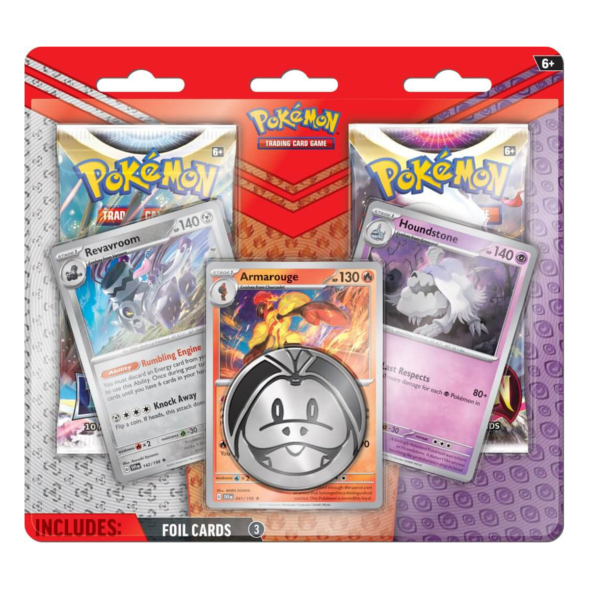 POKEMON TCG Enhanced 2 Pack Blister (Armarouge, Revavroom, Houndstone)